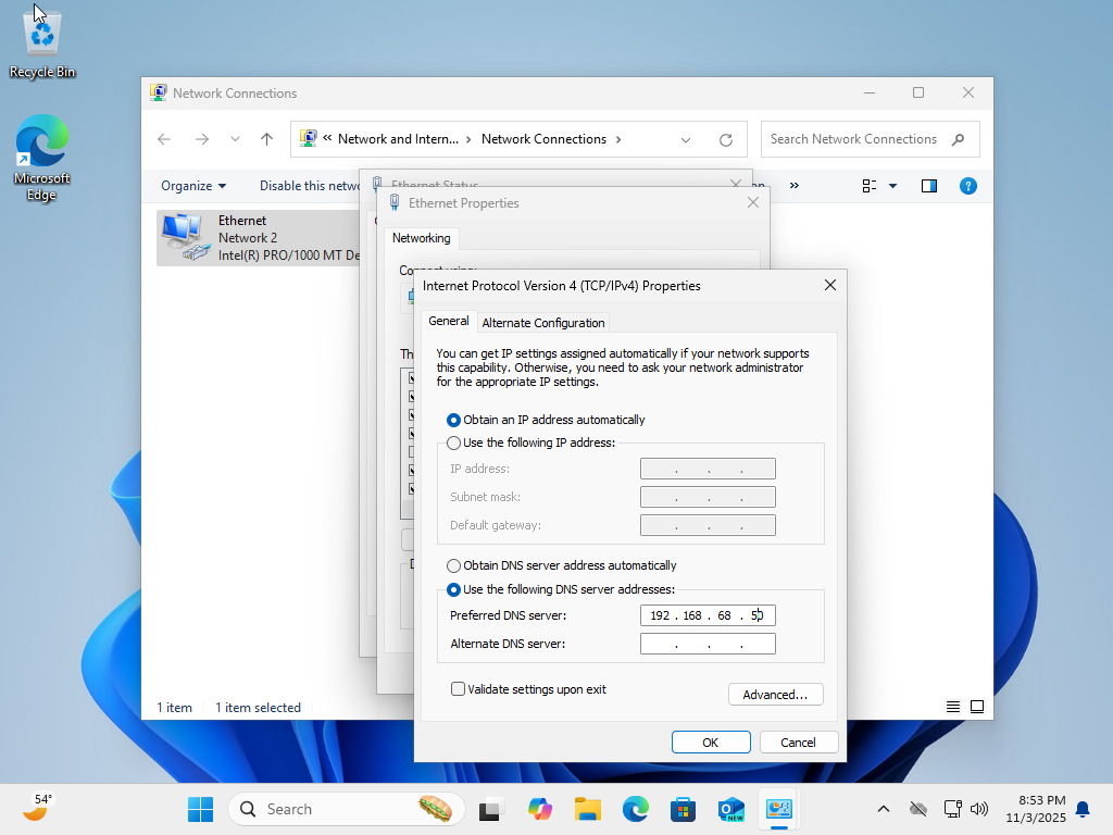 Static IP for Client